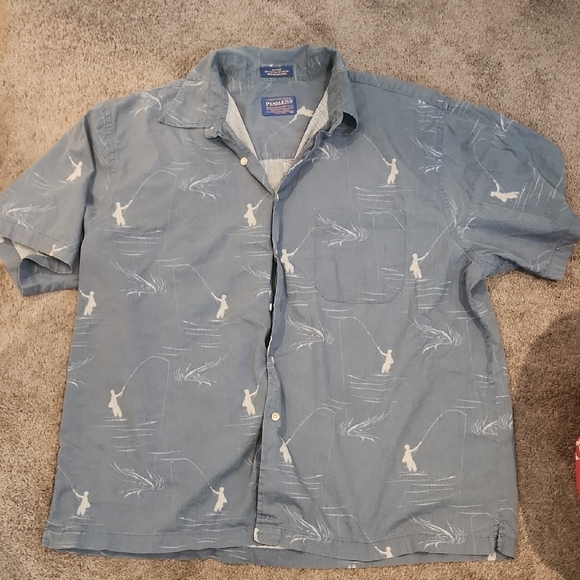Pendleton Men's Blue Fishing Shirt - Picture 1 of 5